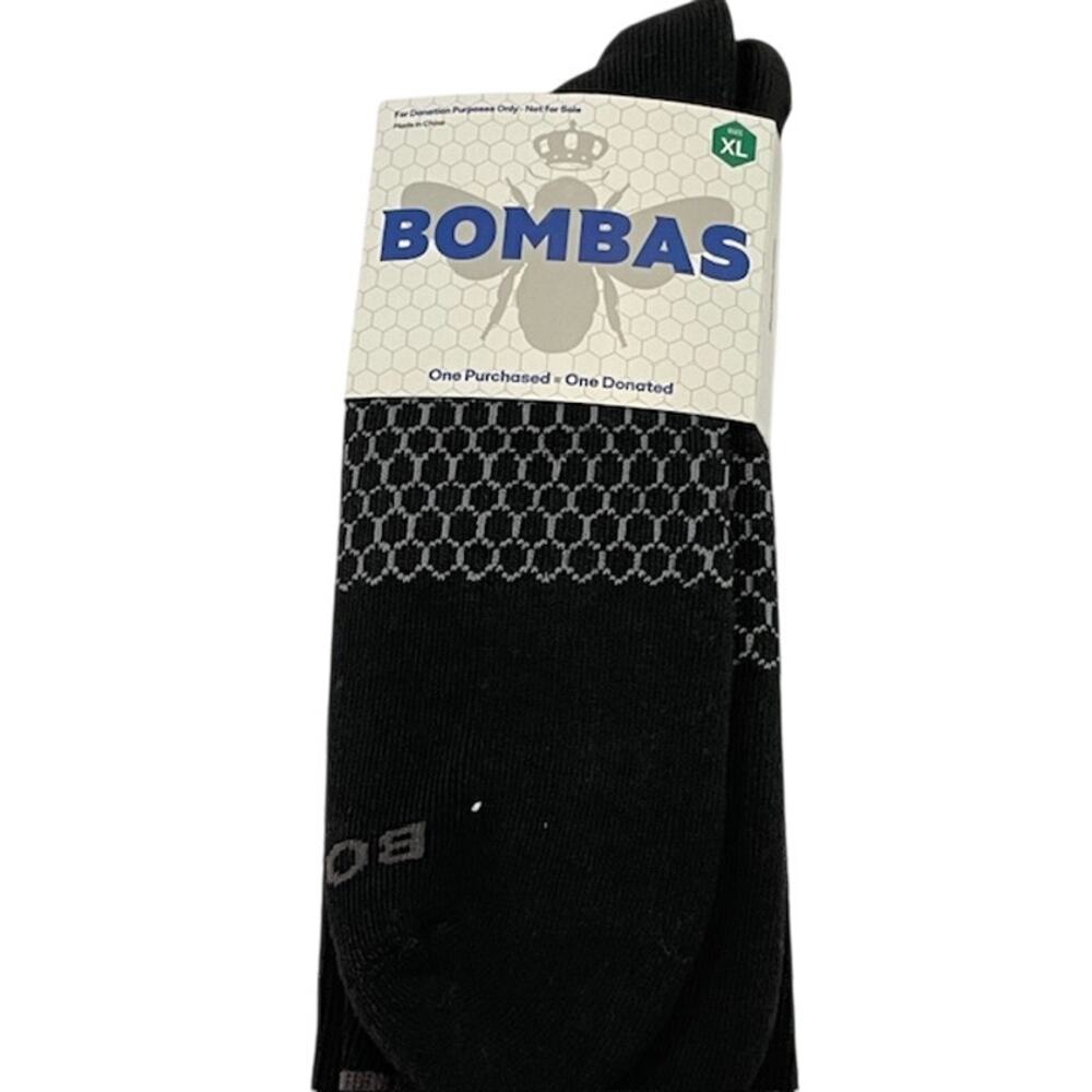 Bombas, ( Youth) Slippers Blue/Socks-Black Bee/Honeycomb Arch Support - Picture 4 of 8
